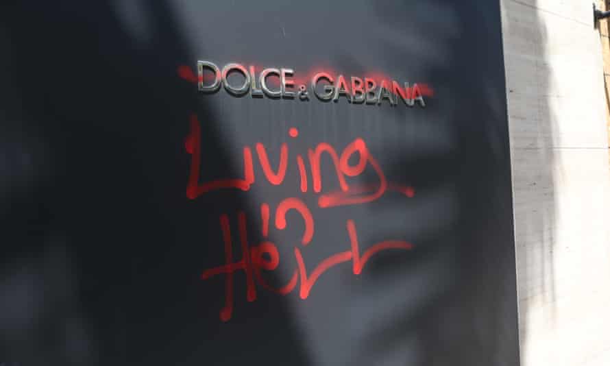 The Dolce & Gabbana store on Rodeo Drive in Los Angeles