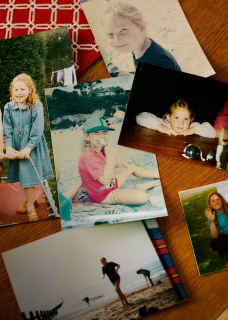 A selection of photos of a young girl.