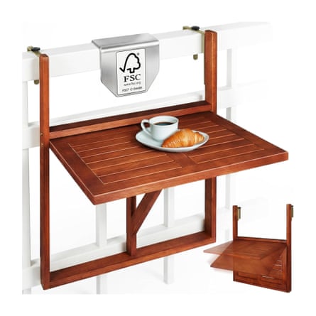Casaria wooden balcony table