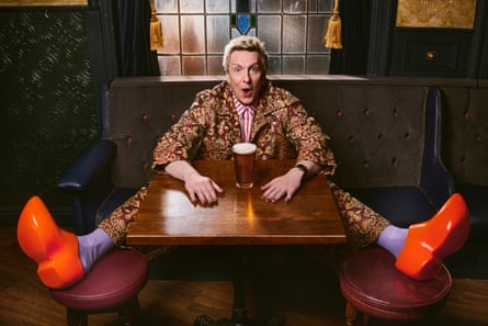 Cheeky pint … Joe Lycett.