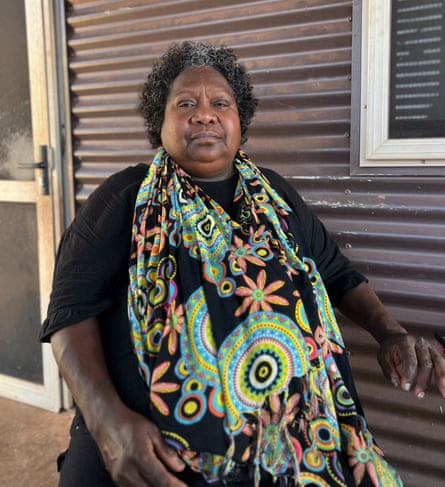 Lyn Cheedy outside her home in Roebourne.