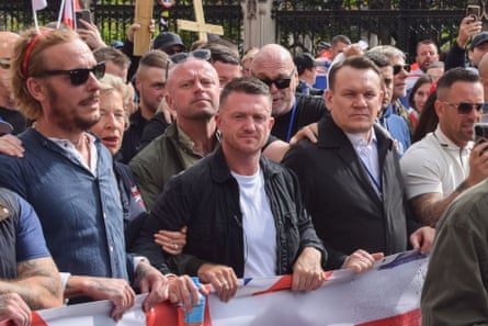 Tommy Robinson at the ‘unite the kingdom’ rally