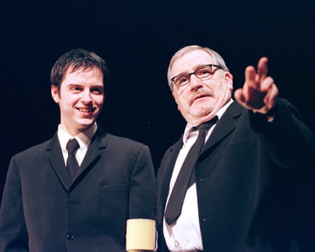 Scott with Brian Cox in Dublin Carol at the Royal Court in 2000.