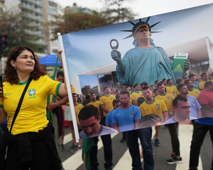 ‘He’s our last resort’: Bolsonaro supporters beg Trump to intervene in ex-president’s coup trial