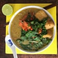 Mandy Yin’s laksa: Yin’s uses laksa leaves, all of which can be strained out before serving. Laksa leaves are hard to come by unless you have a south-east Asian grocers nearby (ask for hot or Vietnamese mint), so if you can’t find them, do as Yin suggests, and use mint and coriander instead.
