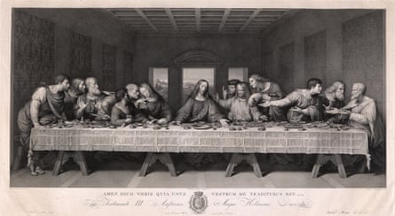 Raphael Morghen, Last Supper after the fresco by Leonardo da Vinci, 1800, etching and engraving, 25 13/16 x 40 11/16 in.,