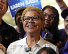 Karen Bass heads to LA mayoral runoff but challenger yet to be determined