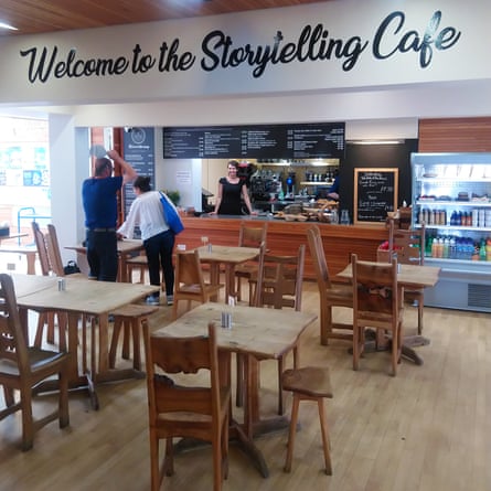 Cafe at the Scottish Storytelling Centre, Edinburgh, Scotland.