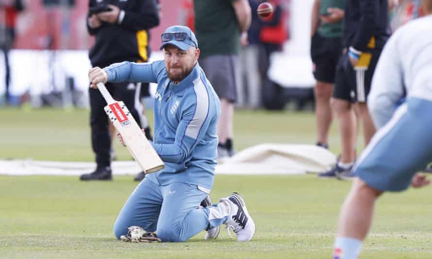 Brendon McCullum during England’s warm-up