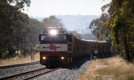 A freight train in Victoria