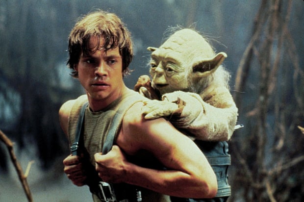Hamill with Yoda in Star Wars – The Empire Strikes Back, 1980
