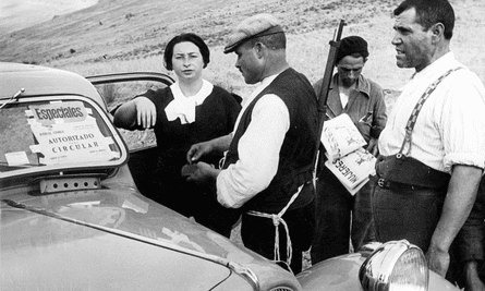 Ilse Wolff at a Córdoba checkpoint during the Spanish civil war