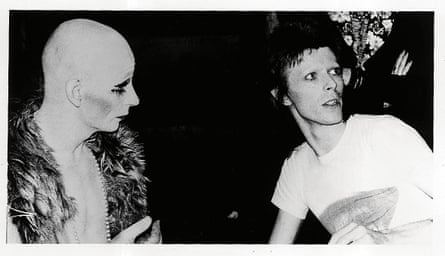 With David Bowie in London, 1973