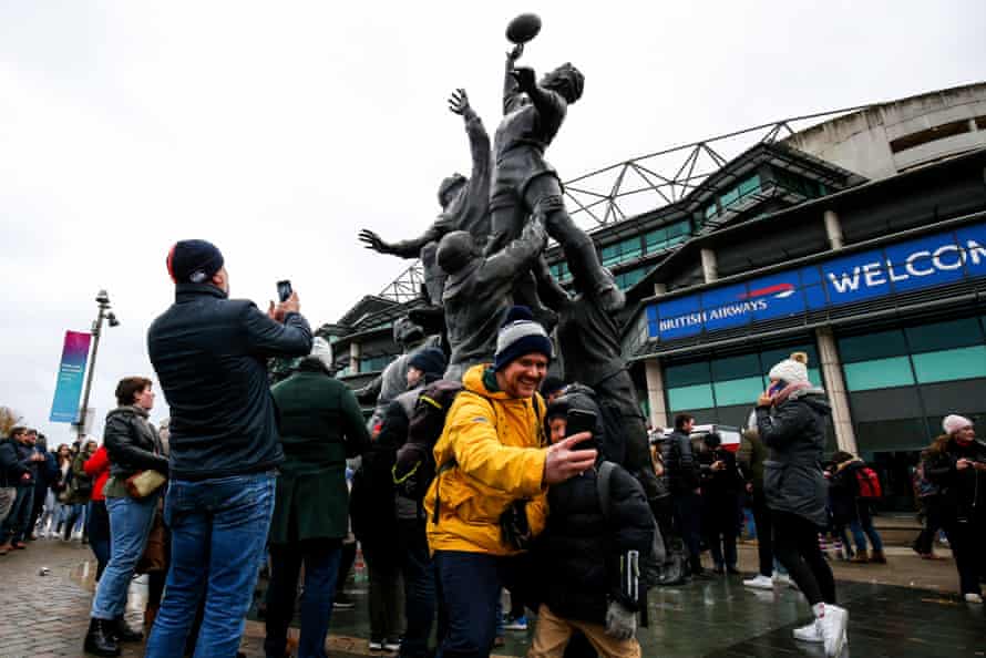 Fans at Twickenham.