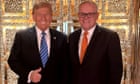 Scott Morrison says Donald Trump subject to a ‘pile-on’ in US and poses for photo at famous gilded lift
