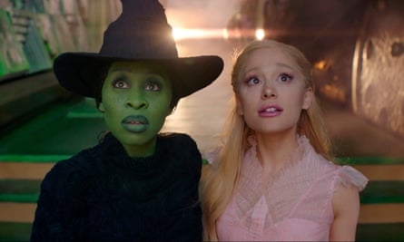 Cynthia Erivo, left, and Ariana Grande in Wicked.