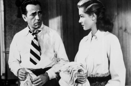 Humphrey Bogart and Lauren Bacall in Key Largo.