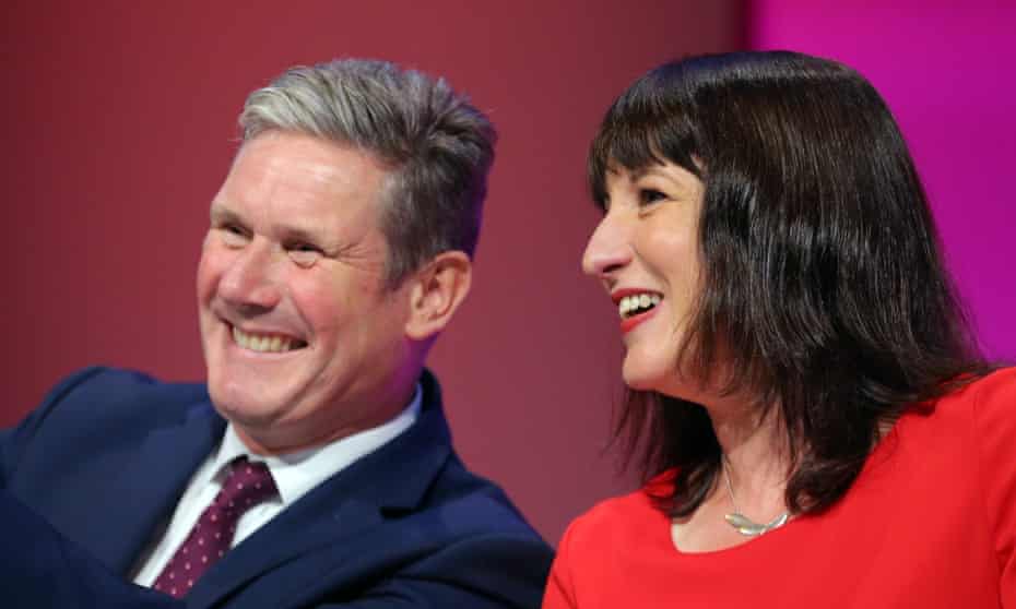 Keir Starmer and Rachel Reeves at the Labour party conference