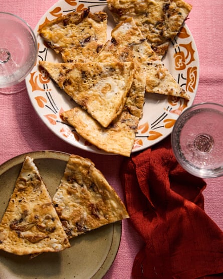 Christmas Special Jacob Kenedy's artichoke and radicchio frittata.