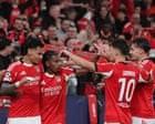 Champions League: Mourinho’s Benfica swat aside Napoli while PSG draw blank