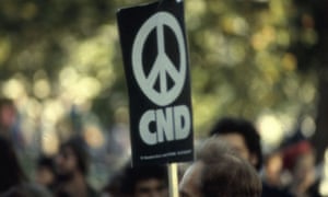 CND banner at protest