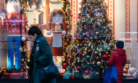Christmas shoppers in Berlin.