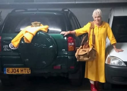 Anne Lewis Marffy with the green Toyota Rav4