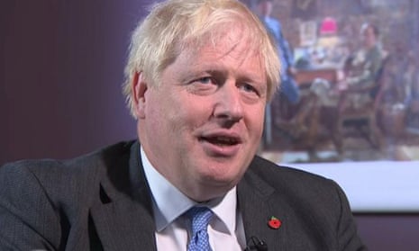 Boris Johnson was interviewed by Sky News.