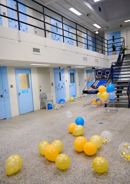 Watching Game 1 of the 2026 NBA finals between the New York Knicks and San Antonio Spurs on Rikers Island, East Elmhurst, New York, on 3 June 2026.