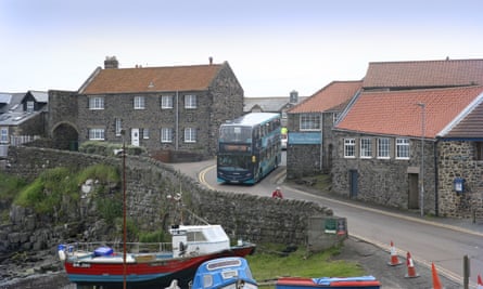 biggest tour bus Bus X18 from Newcastle to Berwick-upon-Tweed