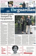 Guardian front page, 30 August 2017