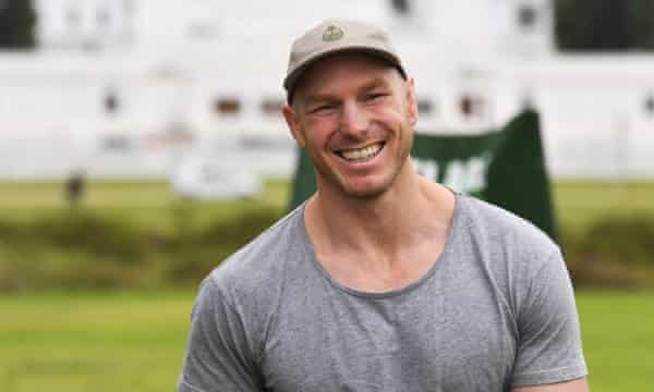 Former Wallaby player David Pocock at a climate change rally outside Parliament House in Canberra in February.