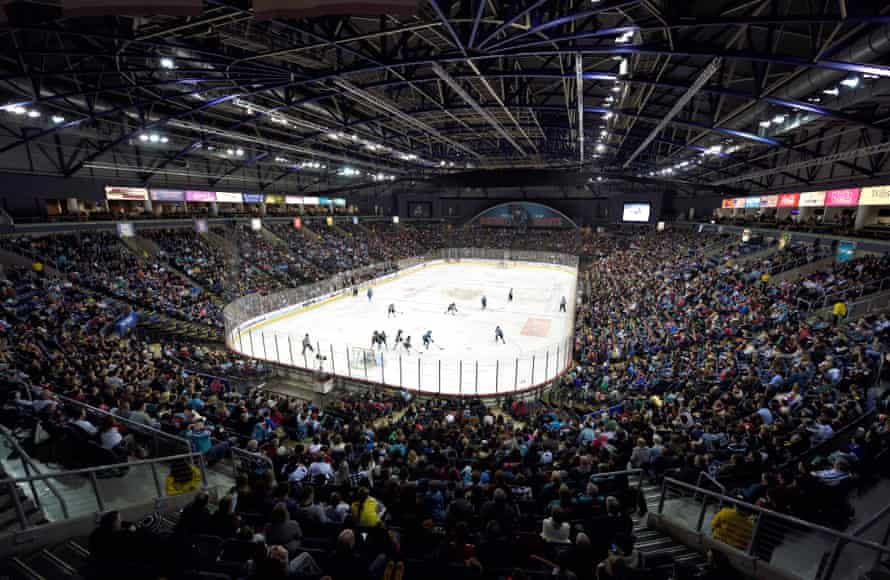 Les Giants en action contre les Nottingham Panthers.