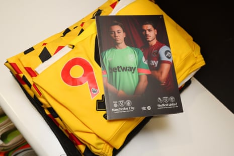 Inside the Sheffield United dressing room at the London Stadium.