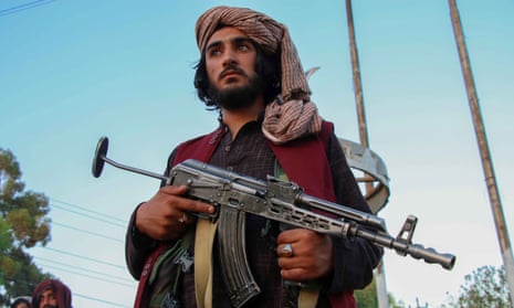 A Taliban patrol in Kabul, 28 September 2021