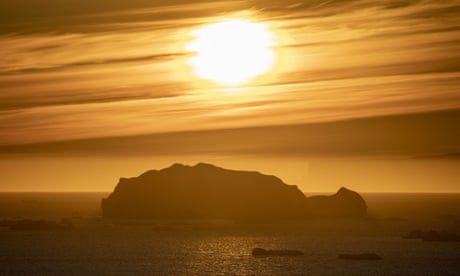 Icebergs at Disko Bay, Ilulissat, Greenland.