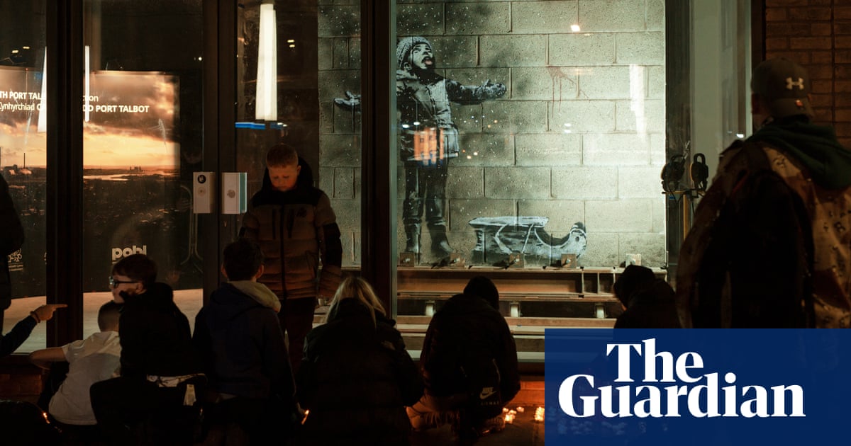 ‘It will stay in our hearts’: Port Talbot prepares to bid farewell to its Banksy