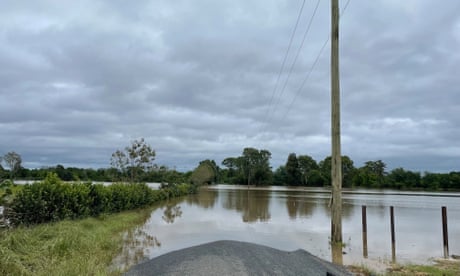 Flooded roads around NSW Pitt Town, where residents have called for a safety evacuation plan.