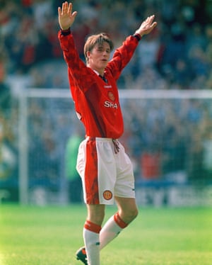 Golden Goal David Beckham For Manchester United Against Wimbledon 1996 Football The Guardian