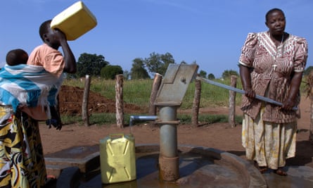 The Playpump was supposed to be an improvement on on old-fashioned pumps like this one in Uganda, but delivered far less water than originally promised.