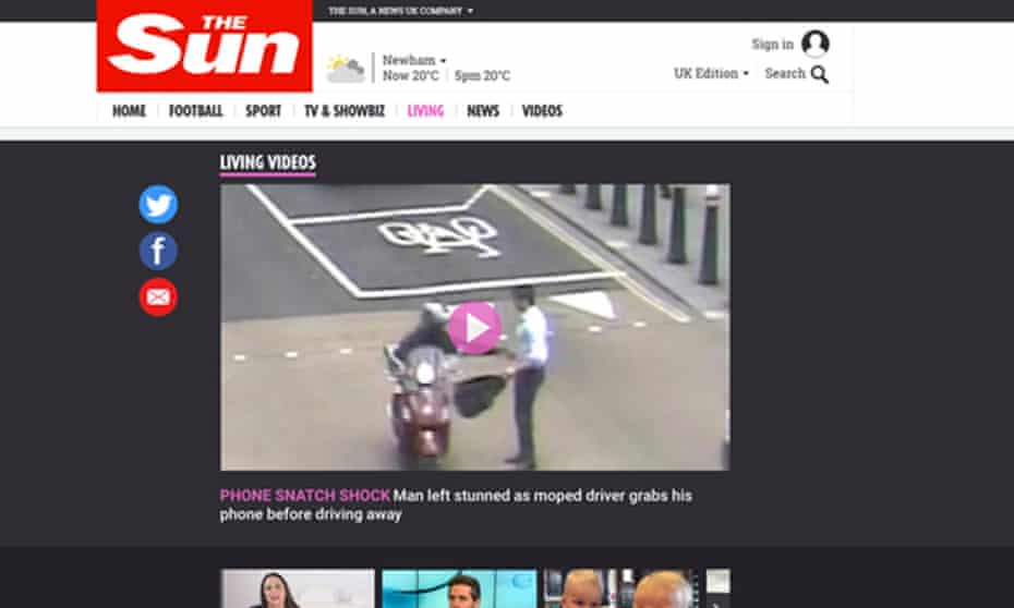News UK is to increase the amount of video on the Sun and Times websites