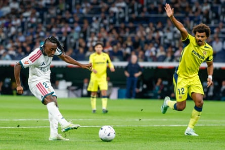 Yan Diomandé scores the only goal of the game at the Bernabéu