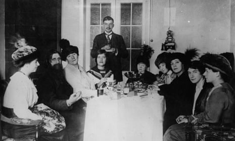 Grigori Rasputin and some of his followers in 1911.