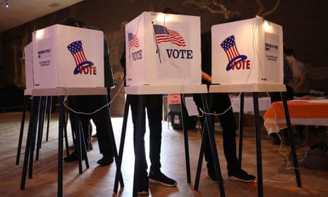 Voters cast their ballots in Los Angeles, earlier this month.