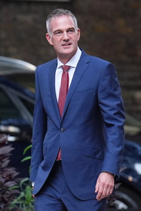 Newly appointed Business Secretary Peter Kyle arrives in Downing Street, where Sir Keir Starmer reshufffled his Cabinet following the resignation of Angela Rayner, on Friday 5 September.