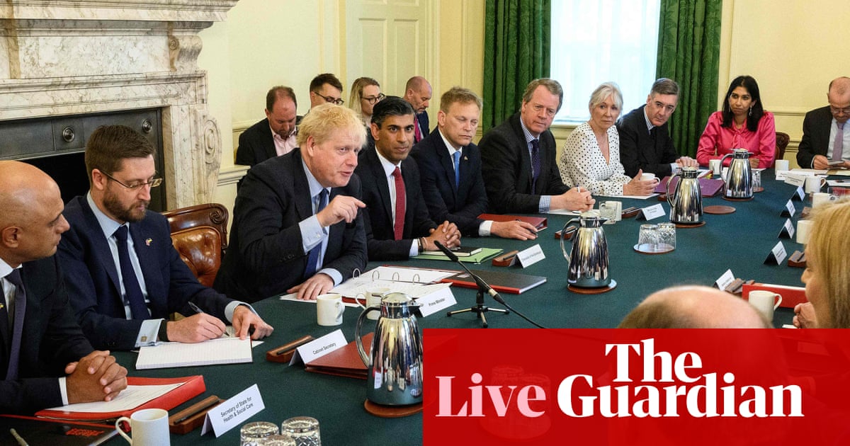 Boris Johnson’s no-confidence vote: PM tells cabinet to ‘draw a line’ under Partygate after narrowly surviving bruising ballot – live