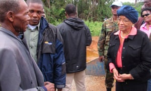 Ellen Johnson Sirleaf speaks to locals about Ebola outside the Liberian town of Ganta in October 2014 3153.jpg?width=300&quality=85&auto=forma