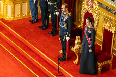 King Haakon with his daughter, Crown Princess Ingrid Alexandra