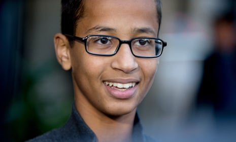 Ahmed Mohamed, the 14-year-old who was arrested at MacArthur high school in Irving, Texas.