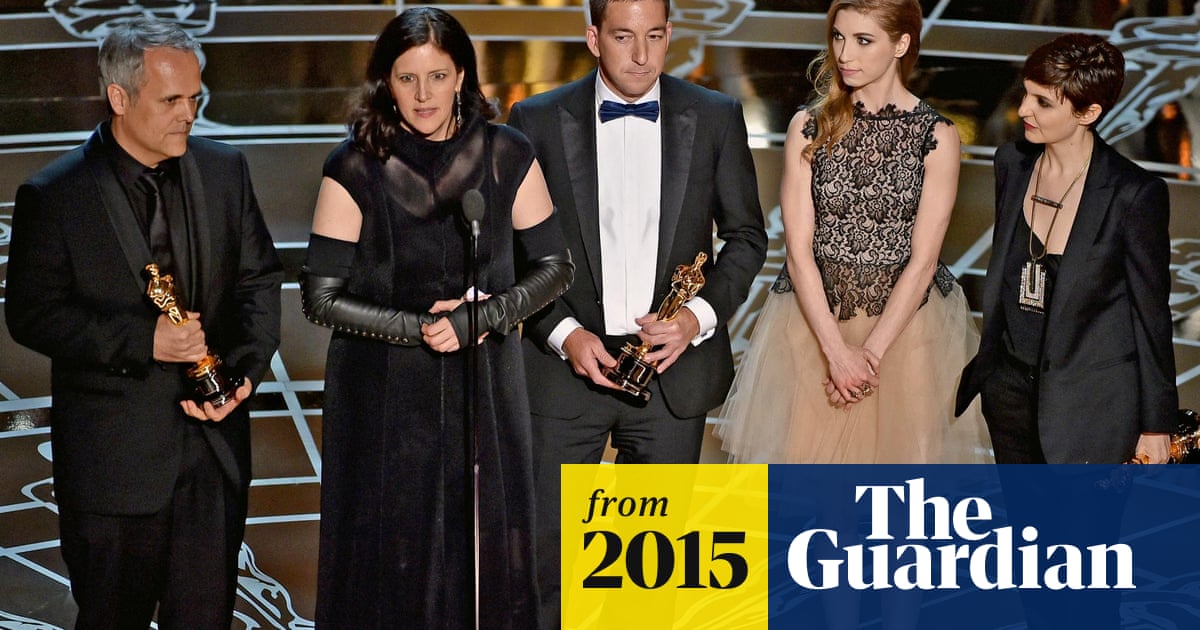 Edward Snowden Documentary Citizenfour Wins Oscar Oscars 2015 The Guardian